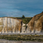falaise de craie depuis la plage de Varengeville sur Mer