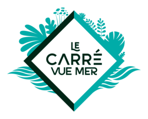 Le Carré vue Mer logo avec végétation