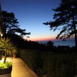 Le Carré vue Mer, terrasse face à la mer de nuit