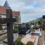 Église et cimetière marin de Varengeville-sur-Mer surplombant la Côte d'Albâtre