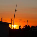 couché de soleil aux cabines