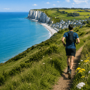 Lire la suite à propos de l’article Trail et course à pied à Pourville-sur-Mer : falaises, valleuses et plateau du Pays de Caux