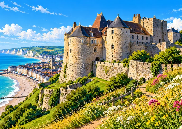 Lire la suite à propos de l’article Château-musée de Dieppe : visite en famille entre falaises et ivoires