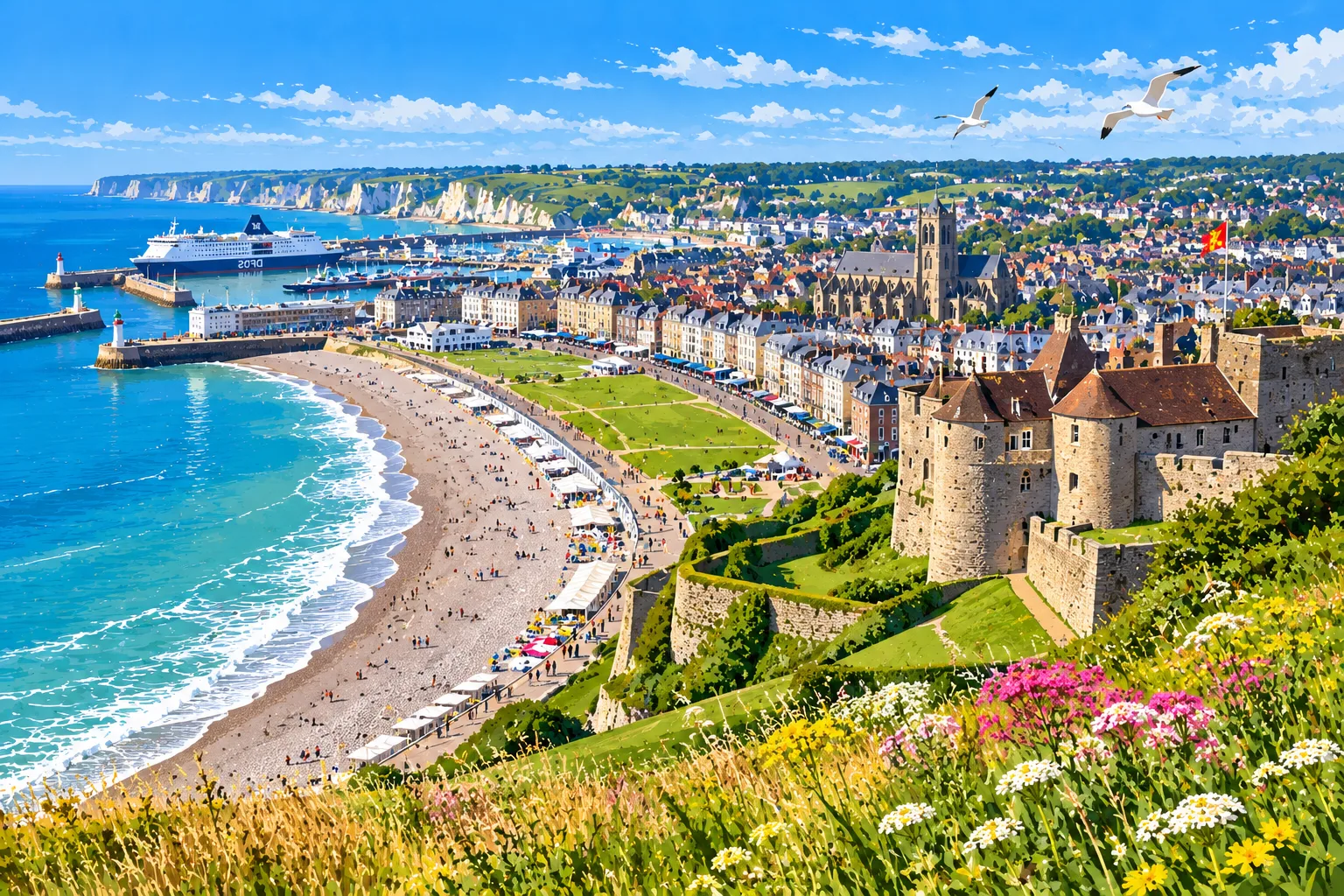 Lire la suite à propos de l’article Guide de Dieppe : tout ce qu&rsquo;il faut voir, faire et goûter