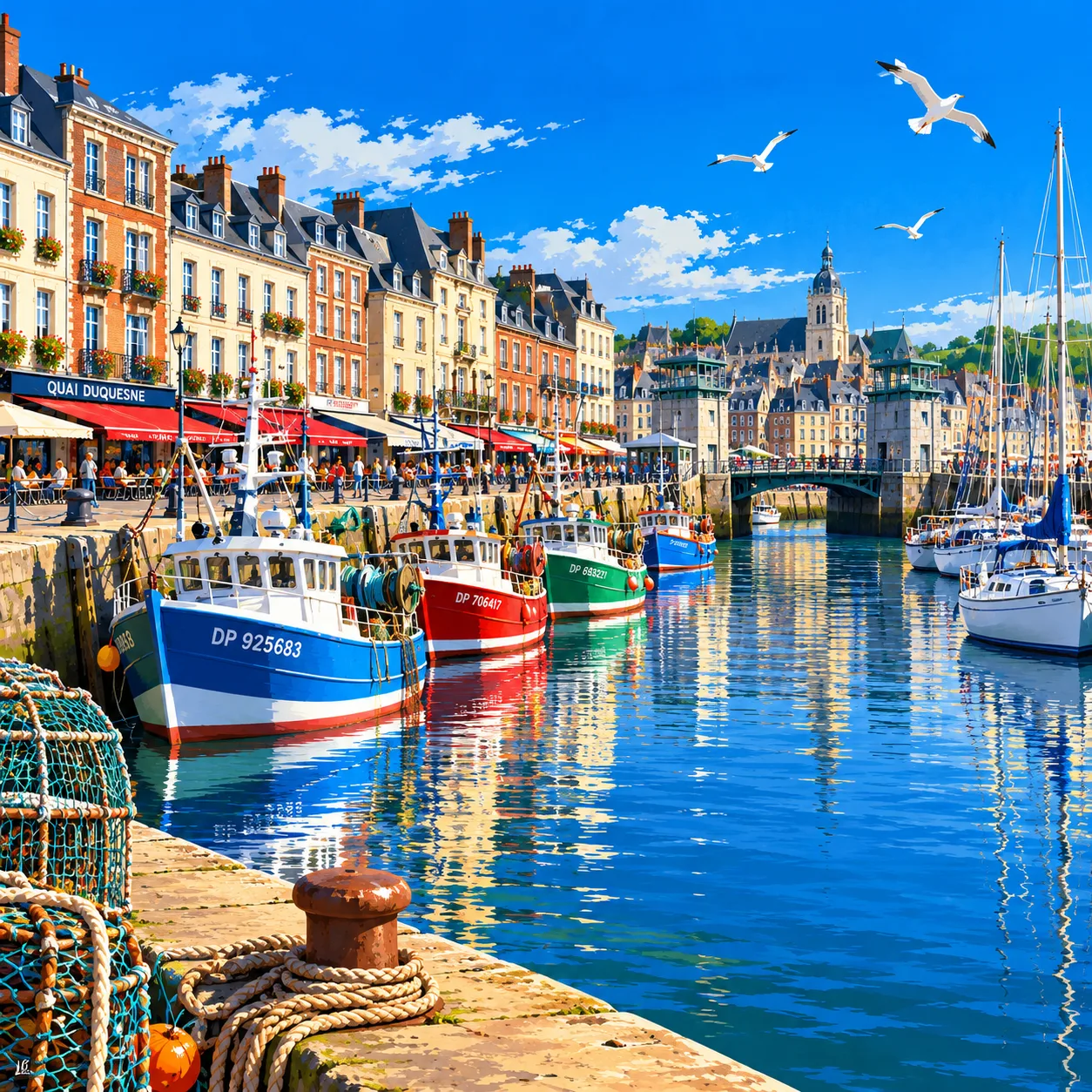 Lire la suite à propos de l’article Le port de Dieppe : pêche, plaisance et promenades face aux falaises